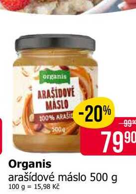 Organis arašídové máslo 500 g