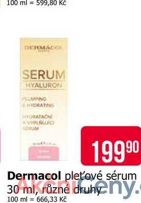 Dermacol pleťové sérum 30 ml, různé druhy 