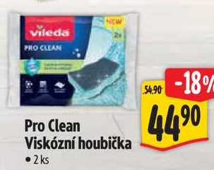 Pro Clean Viskózní houbička, 2 ks