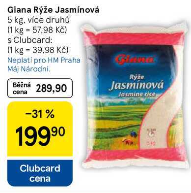 Giana Rýže Jasmínová, 5 kg