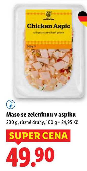 Maso se zeleninou v aspiku, 200 g