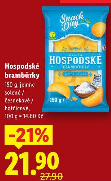 Hospodské brambůrky, 150 g