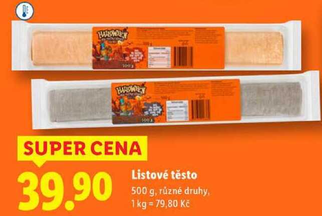 Listové těsto, 500 g