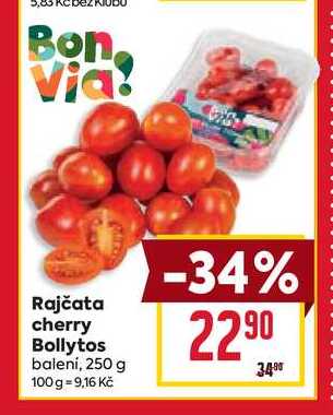 Rajčata cherry Bollytos balení, 250 g 