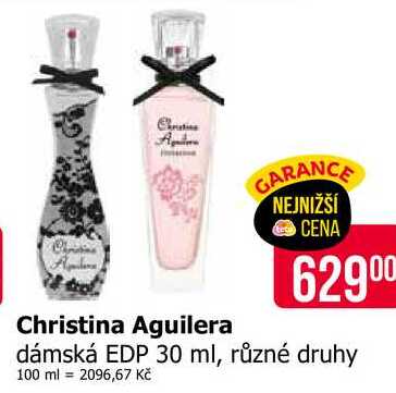Christine Christina Aguilera ámská EDP 30 ml, různé druhy 