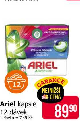 Ariel kapsle 12 dávek 