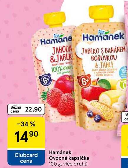 Hamánek Ovocná kapsička, 100 g