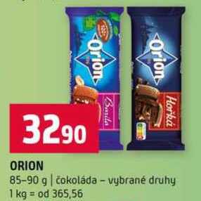 Orion čokoláda 85-90g