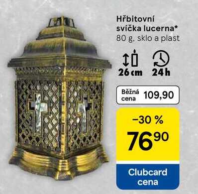 Hřbitovní svíčka lucerna, 80 g