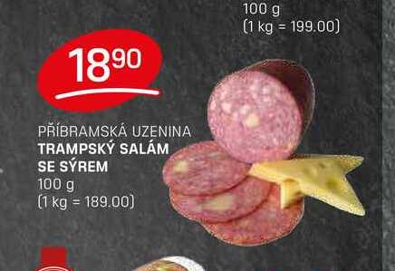 Trampský salám se sýrem 100g