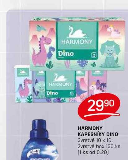 HARMONY KAPESNÍKY DINO 3vrstvé 10 x 10, 2vrstvé box 150 ks