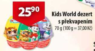 Kids World dezert s překvapením, 70 g  