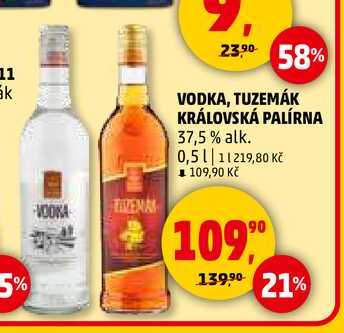 VODKA KRÁLOVSKÁ PALÍRNA, 0,5 l