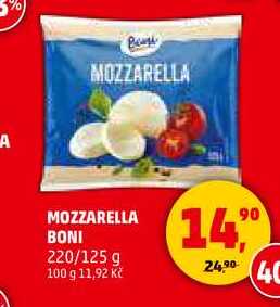 MOZZARELLA BONI, 220/125 g