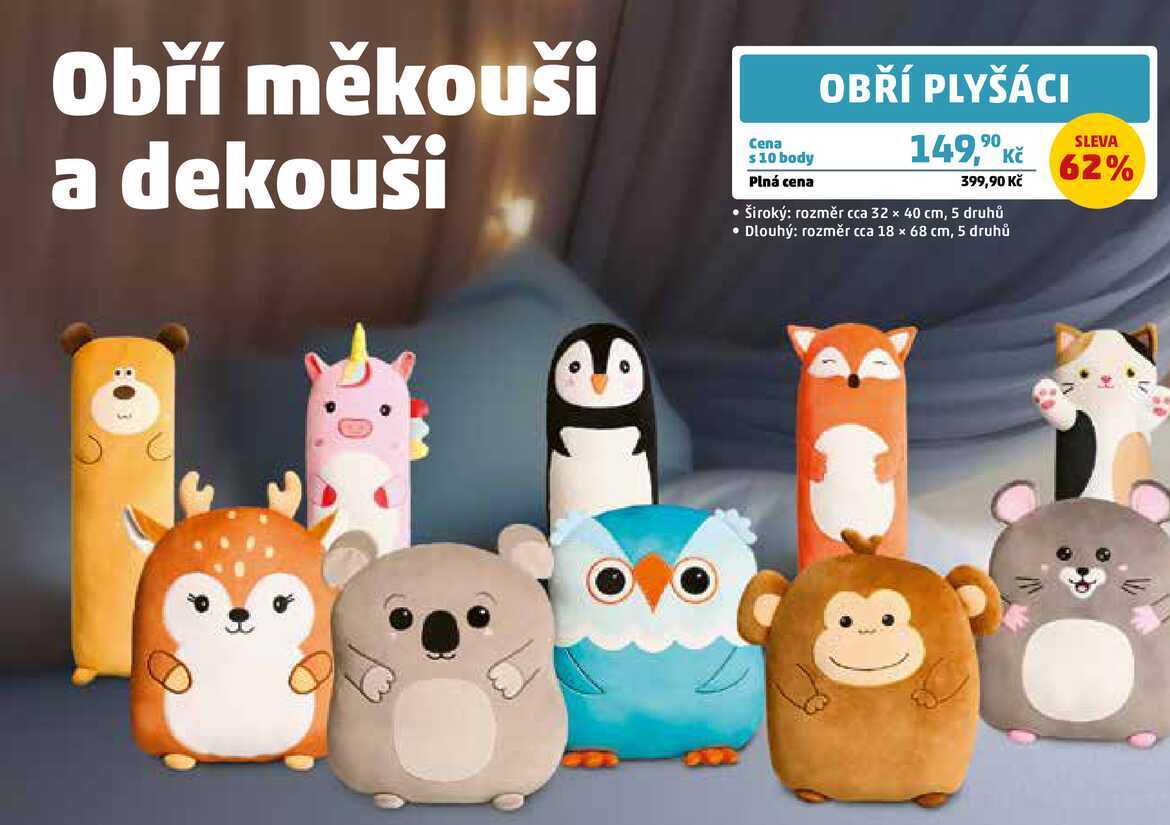 OBŘÍ PLYŠÁCI, 1 ks Penny Market