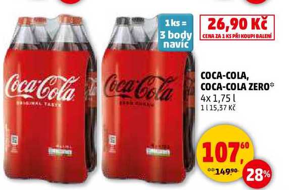 COCA-COLA, 4x 1,75 l
