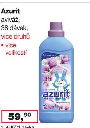 Azurit aviváž, 38 dávek, více druhů
