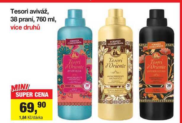 Tesori aviváž, 38 praní, 760 ml, více druhů