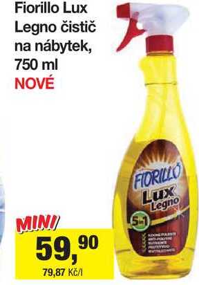 Fiorillo Lux Legno čistič na nábytek, 750 ml