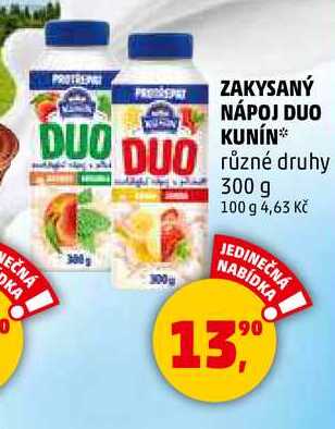 ZAKYSANÝ NÁPOJ DUO KUNÍN, 300 g