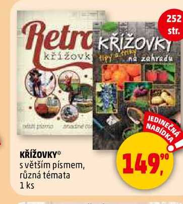 KŘIŽOVKY, 1 ks