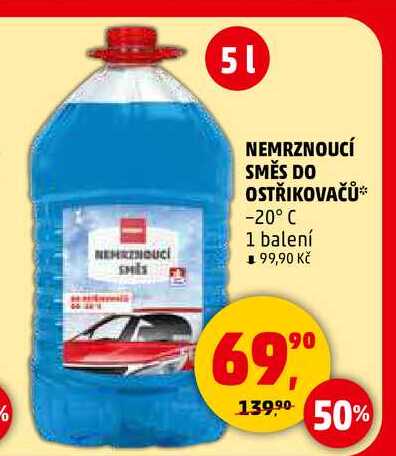 NEMRZNOUCÍ SMĚS DO OSTŘIKOVAČŮ, 5 l