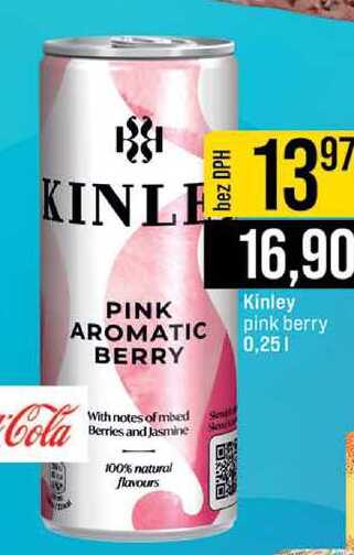 Kinley pink berry 0,25 l