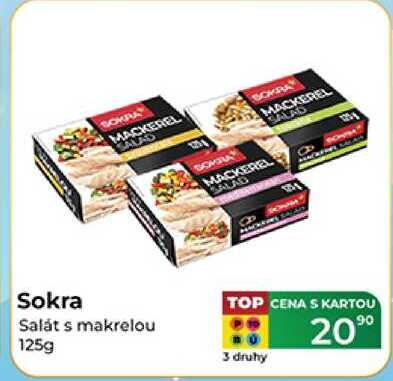 Sokra salát s makrelou 125g 