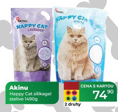 Akinu Happy Cat silikagel stelivo 1490g