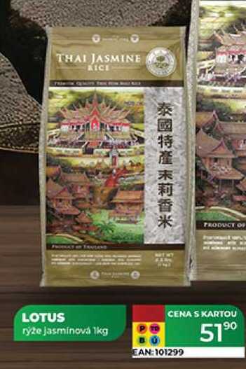 LOTUS rýže jasminová 1kg