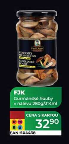 FJK Gurmánské houby v nálevu 280g/314ml