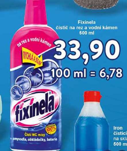 Fixinela čistič na rez a vodní kámen 500 ml
