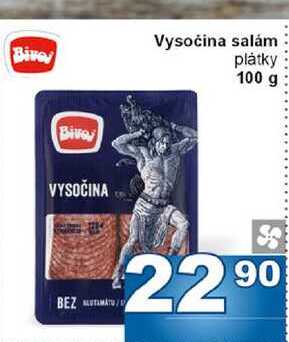 Vysočina salám plátky 100 g