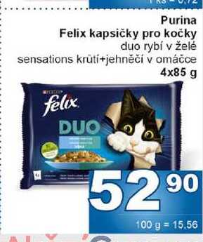 Purina Felix kapsičky pro kočky 4x85g