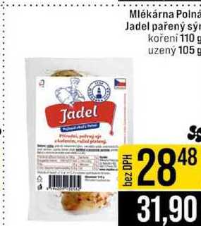 Mlékárna Polná Jadel pařený sýn koření 110 g uzený 105 g