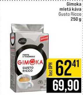 Gimoka mletá káva Gusto Ricco 250 g