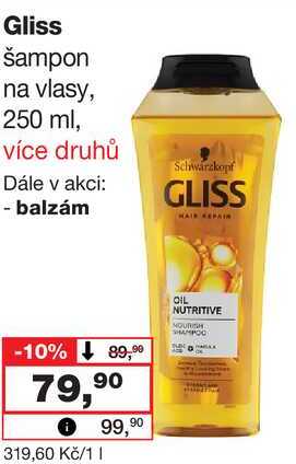 Gliss šampon na vlasy, 250 ml