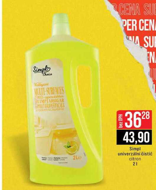 Simpl univerzální čistič citron 2 l