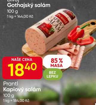 Prantl Kapiový salám 100 g