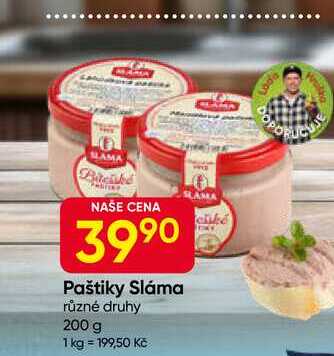 Paštiky Sláma různé druhy 200 g
