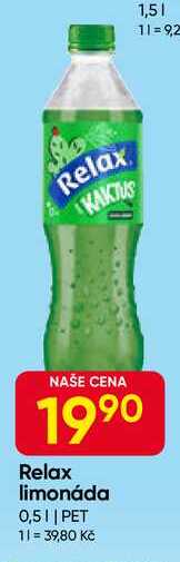 Relax limonáda 0,5l PET 