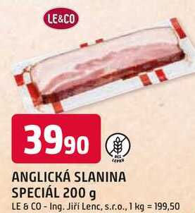 Le & Co anglická slanina 200g