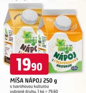 MÍŠA NÁPOJ 250 g s tvarohovou kulturou