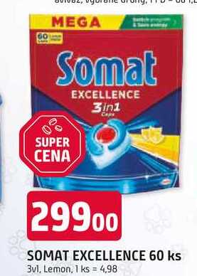 SOMAT EXCELLENCE 60 ks 3v1, Lemon