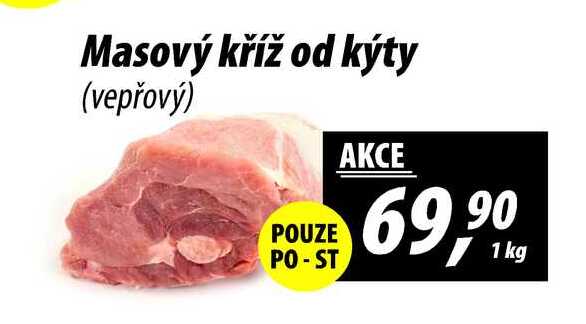 Masový kříž od kýty (vepřový), 1 kg