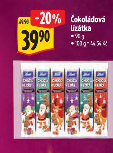 Čokoládová lízátka  90g