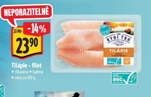  Tilápie - filet  100 g