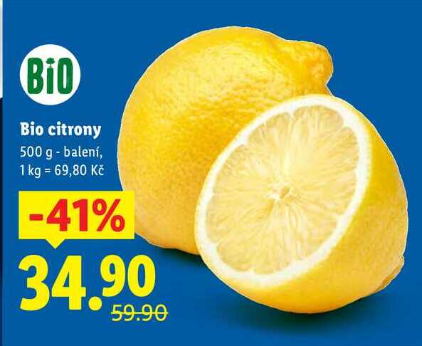 Bio citrony, 500 g