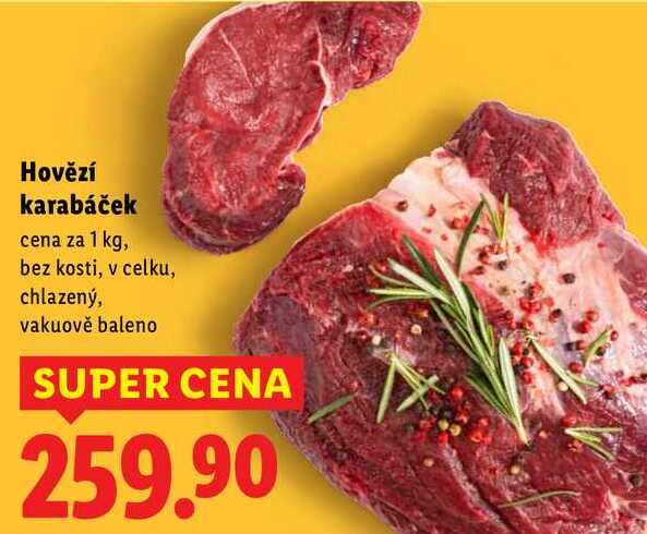 Hovězí karabáček, cena za 1 kg