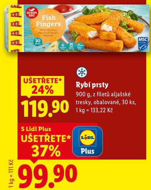 Rybí prsty, 900 g